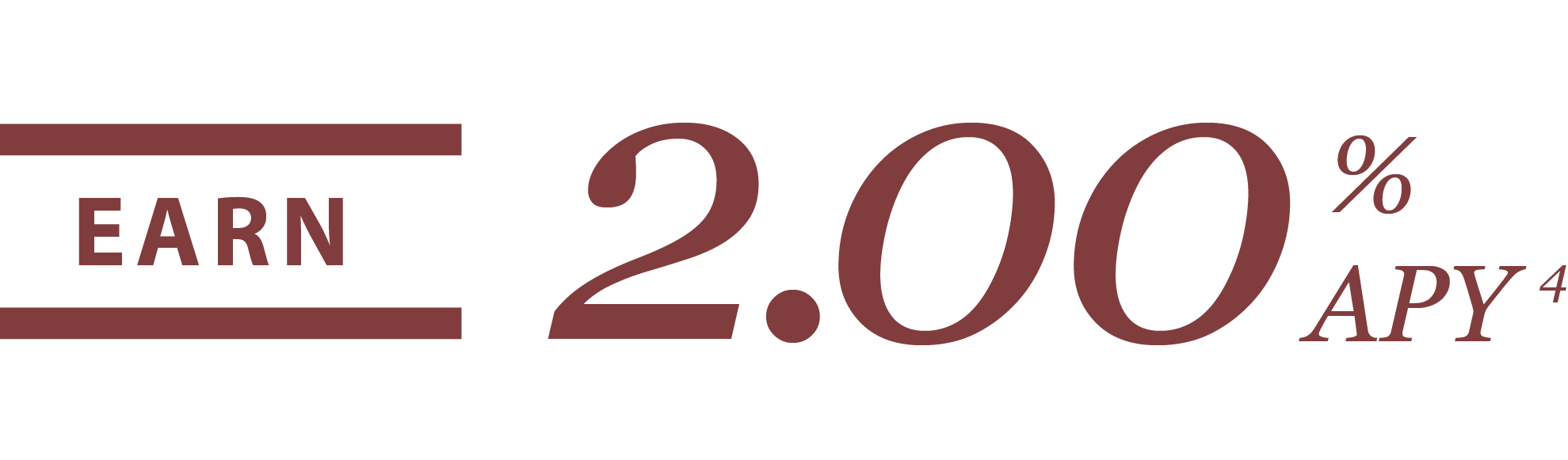Earn 2.00% APY