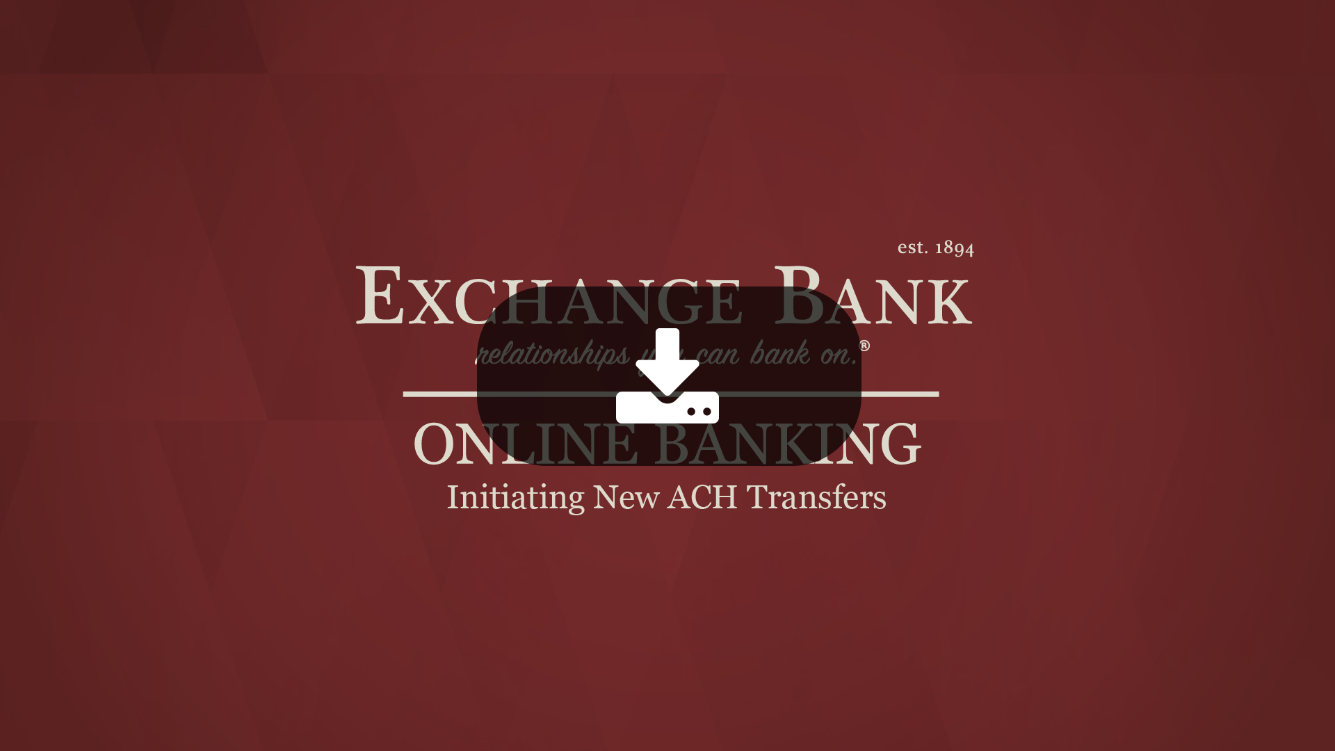 Initiating new ACH transfers video thumbnail